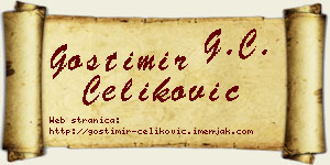Gostimir Čeliković vizit kartica